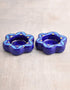 Blue Pottery T-Holder Set Of 2 Pcs.
